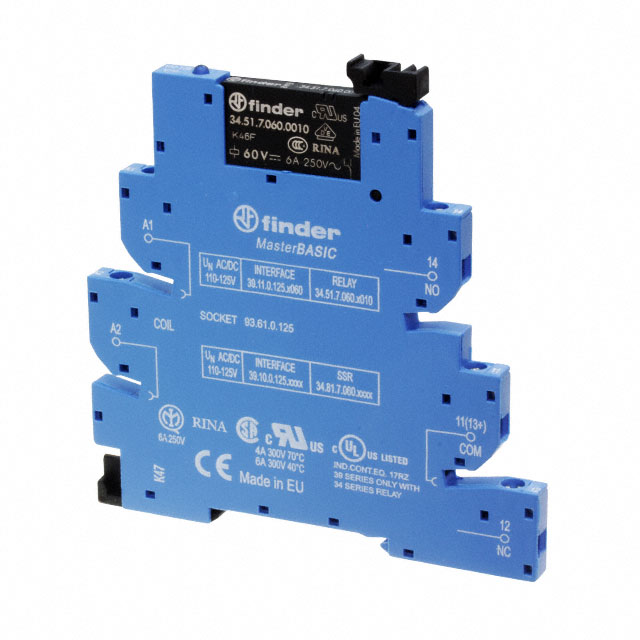 39.11.0.012.0060 Finder Relays, Inc.  Power Relays Over 2 Amps